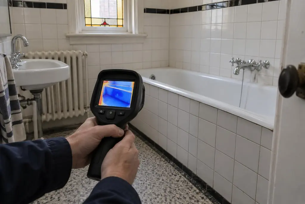 Lekdetectie Loosdrecht – onderzoek in een badkamer van een oudere woning
