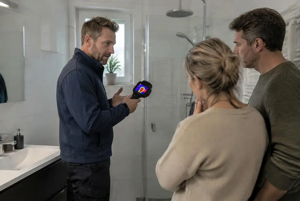 Lekdetectie Loosdrecht – specialist legt bevindingen uit aan bewoner