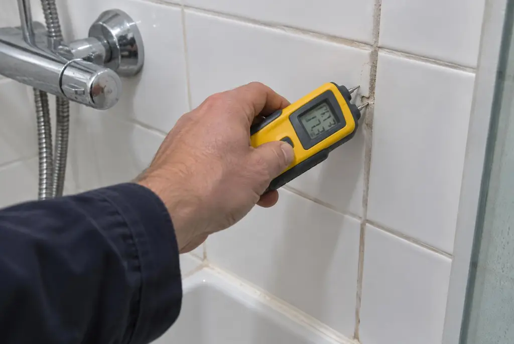 Lekdetectie Loosdrecht – vochtmeter op badkamertegels bij de douche